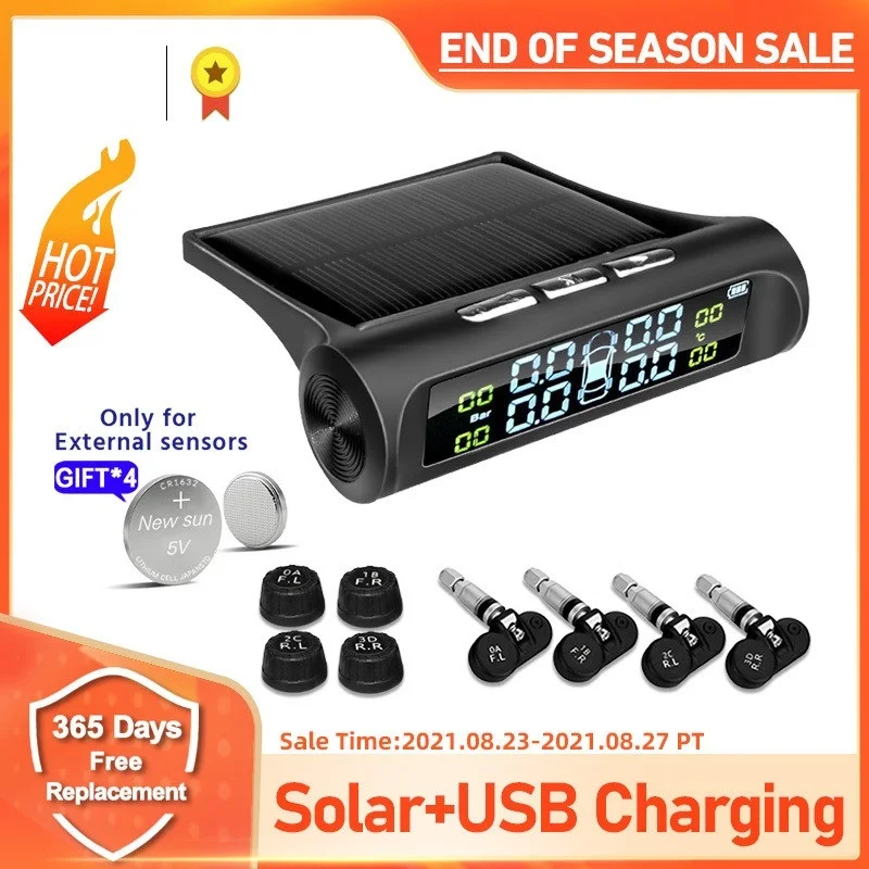 

Система контроля давления в шинах на солнечной энергии