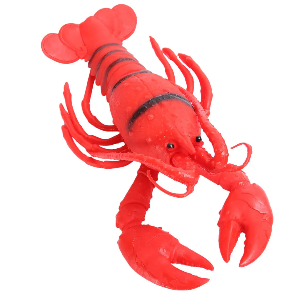 

Lobster Shape Simulation Rubber Model Pinch Children's Toys Red Color