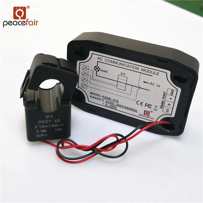 AC Мощность энергии метр 220V 100A счетчик электроэнергии для с Разделение|Измерители