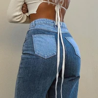 woman jeans patchwork baggy mom pants vintage high waist boyfriend girls straight trouser streetwear y2k 90s female pants