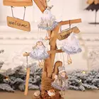 Милая Рождественская елка, подвесное украшение, плюшевая кукла, подвесная подвеска, украшение для дома, детский подарок на Рождество
