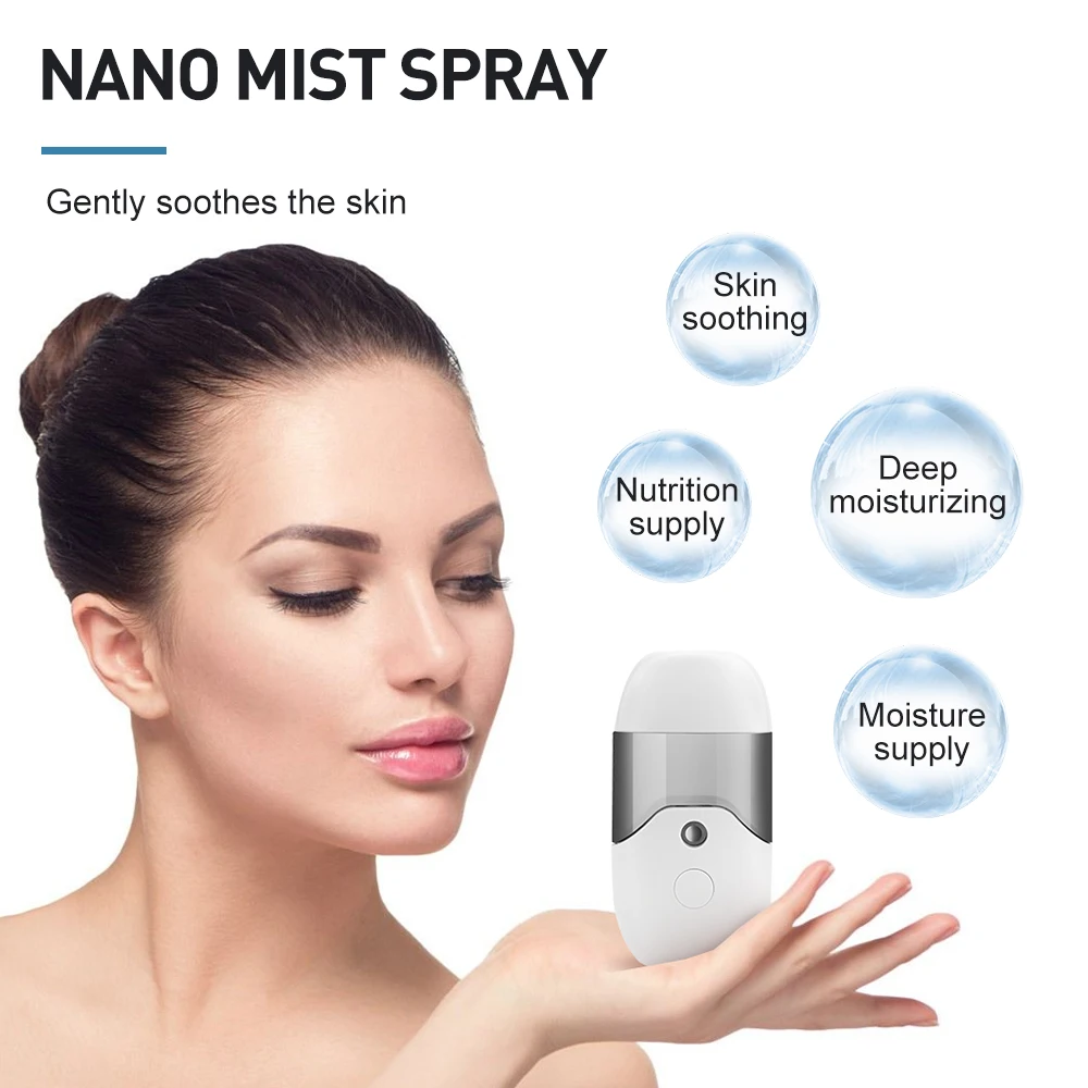 Nano мини-распылитель для лица отпариватель Портативный Mister спрей испаритель