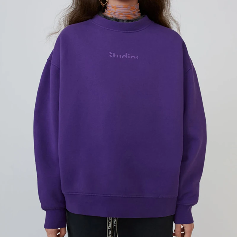 Осень-зима 2019 базовая однотонная толстовка унисекс брендовые классические топы