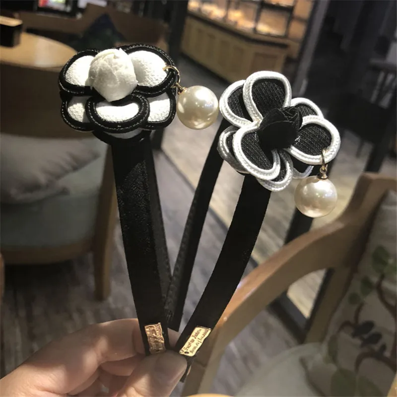 Новинка 2019 головные уборы с цветами камелии для маленьких девочек детские