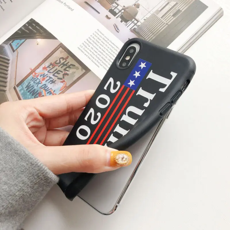 США Президент Трамп 2020 силиконовый бампер чехол для iPhone X 7 8 Plus XS MAX XR |