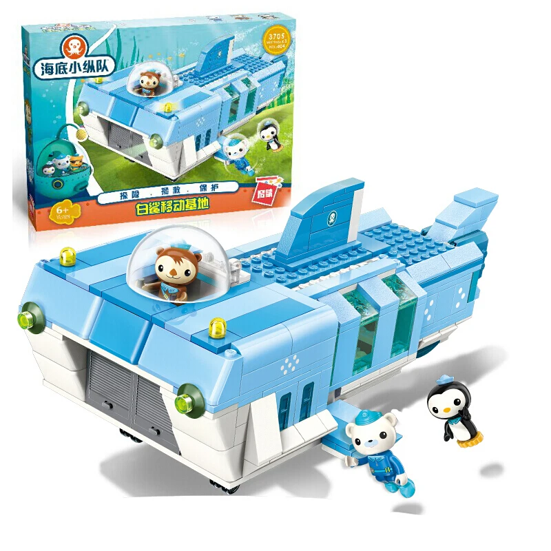 Octonauts мобильный базовый корабль строительные блоки игрушки обучающие