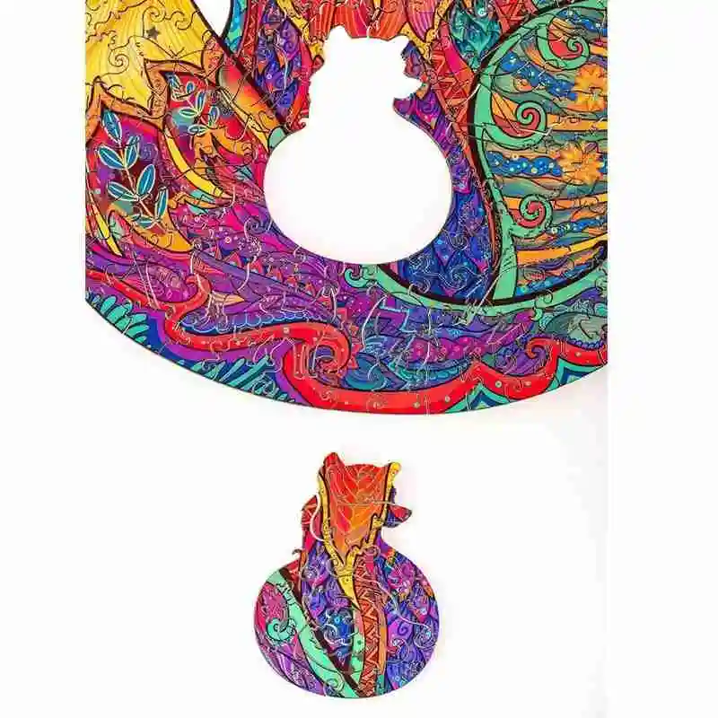 

Puzzle Building Blocks Fox Wooden Jigsaw Puzzle Toy