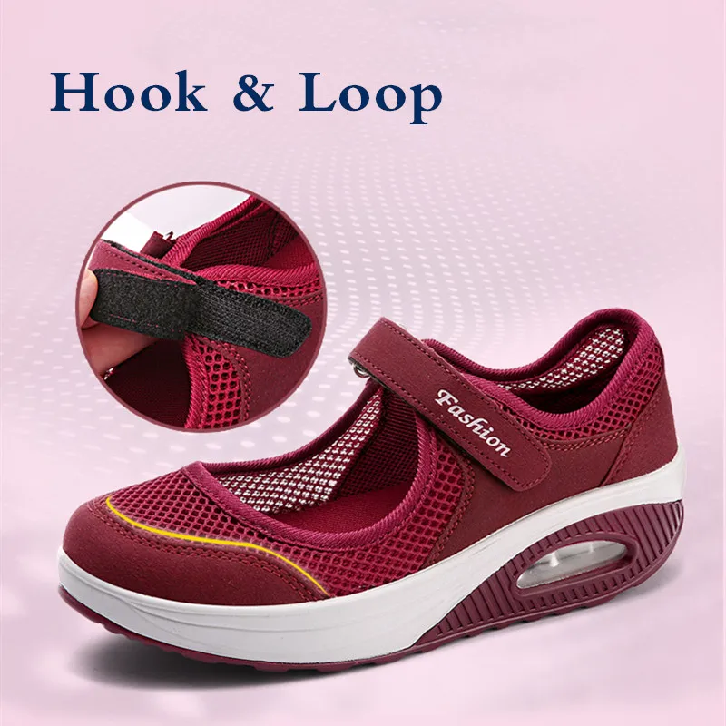 

2021 Summer Fashion Women Flat Platform Shoes Woman Breathable Mesh Casual Shoes Moccasin Zapatos Mujer Ladies Boat Shoes