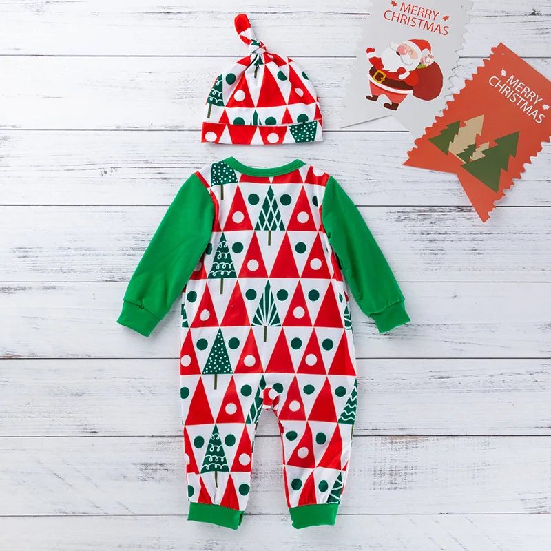 2019 Рождественский комплект топы для новорожденных мальчиков и девочек