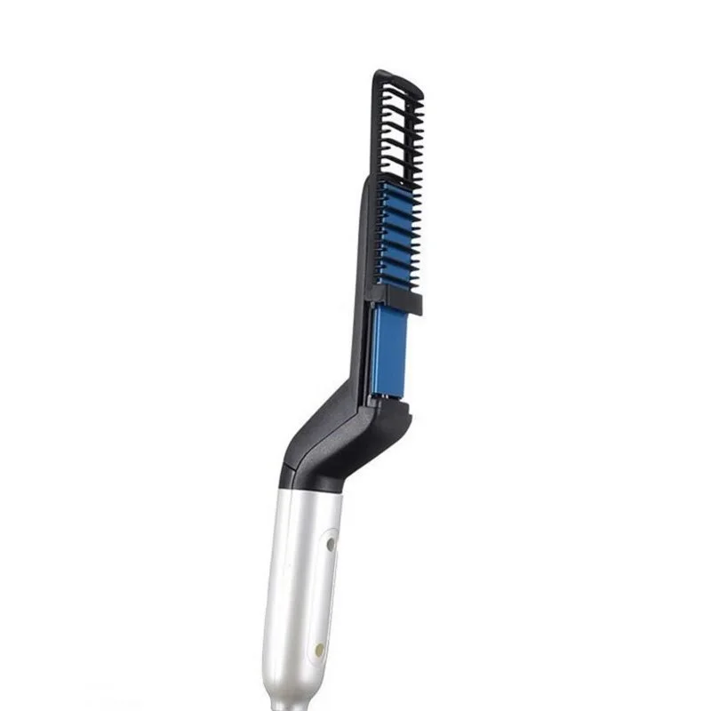 Портативный электрический выпрямитель для волос щетка укладки плоская железная