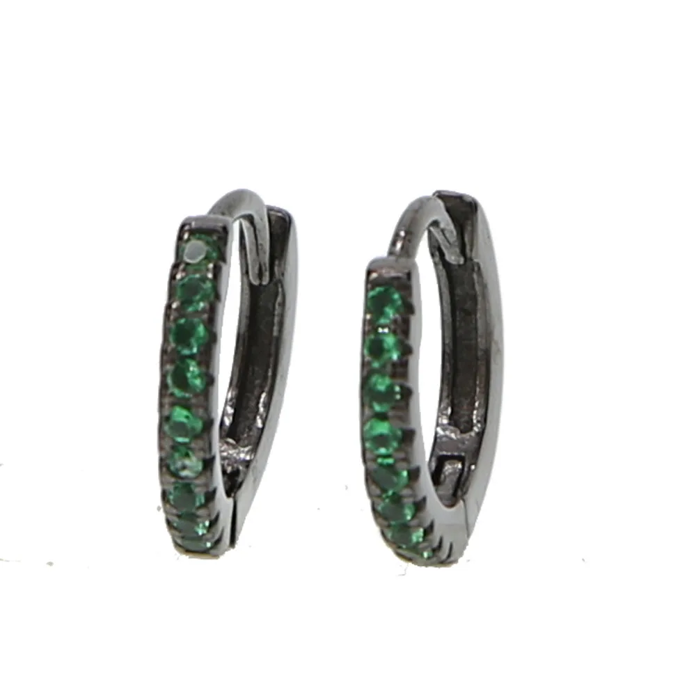 Новинка 2018 маленькие круглые серьги без свинца и никеля выложенные блестящими