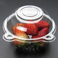 50pcs disposable plastic cake pastries boxes cases transparent cupcake muffin dome holders cups snack box