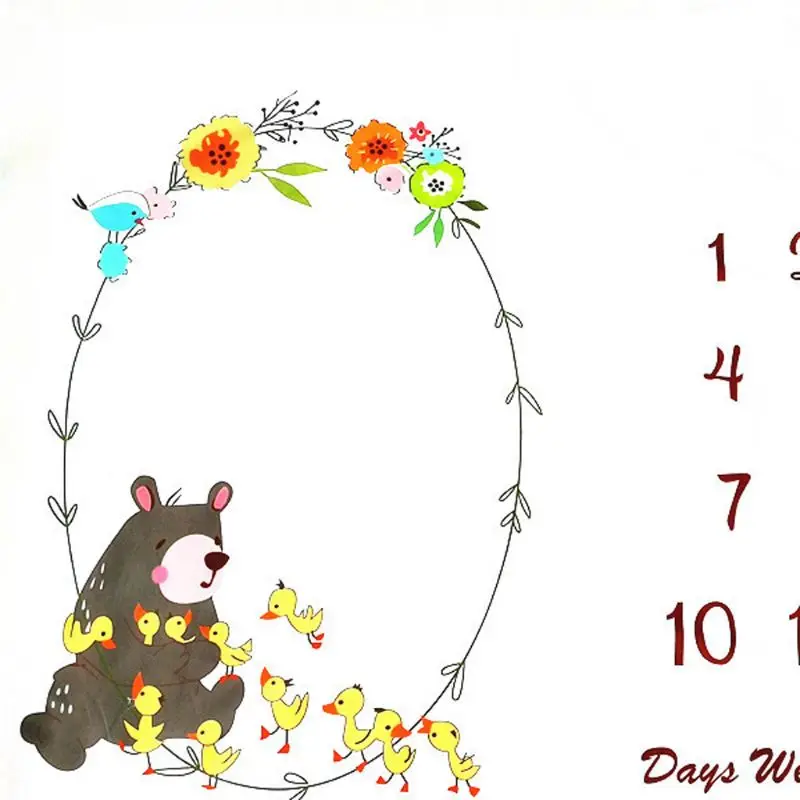 

Ежемесячное одеяло для новорожденных, реквизит для фотосъемки, многоразовое Пеленальное Одеяло для младенцев для фотосъемки