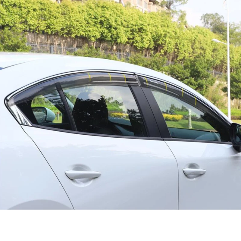 CEYUSOT для Mazda 3 козырек окна седан боковой солнцезащитный дождь Mazda3 Axela 4 шт.