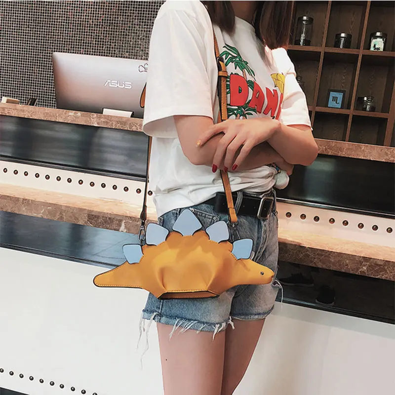 Сумка с динозавром из ПУ кожи женская сумка Юрского периода Диагональная