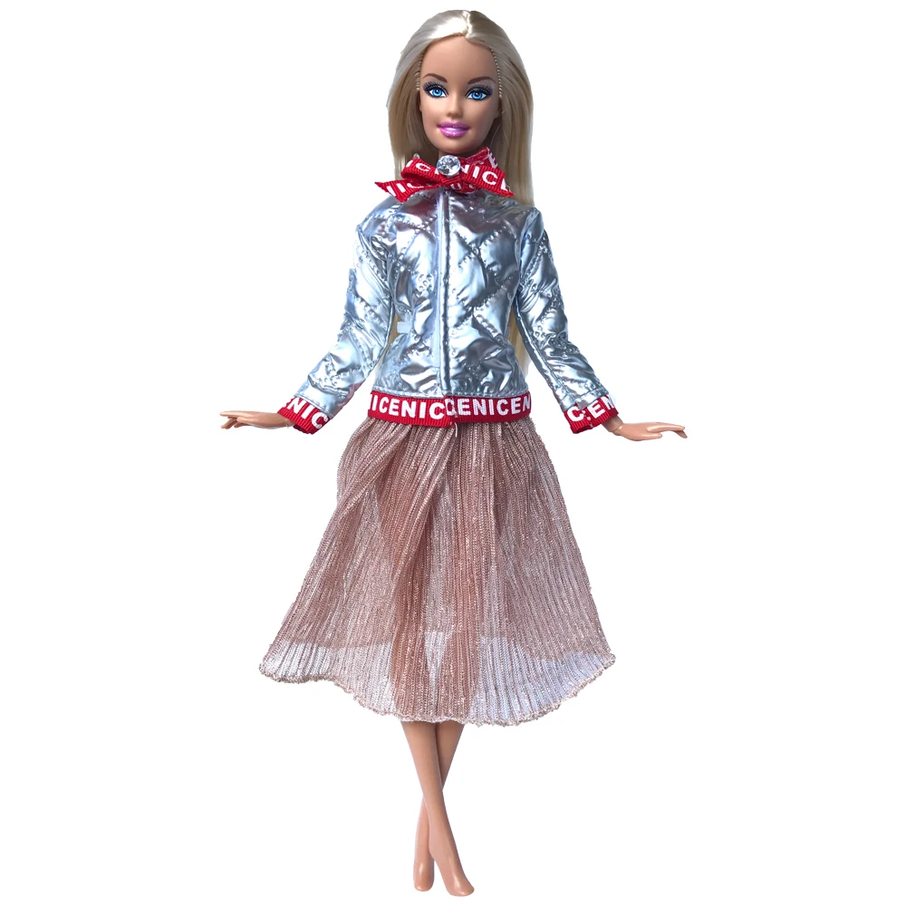 Кукольное платье NK1x повседневная одежда куртка с принтом юбка аксессуары для