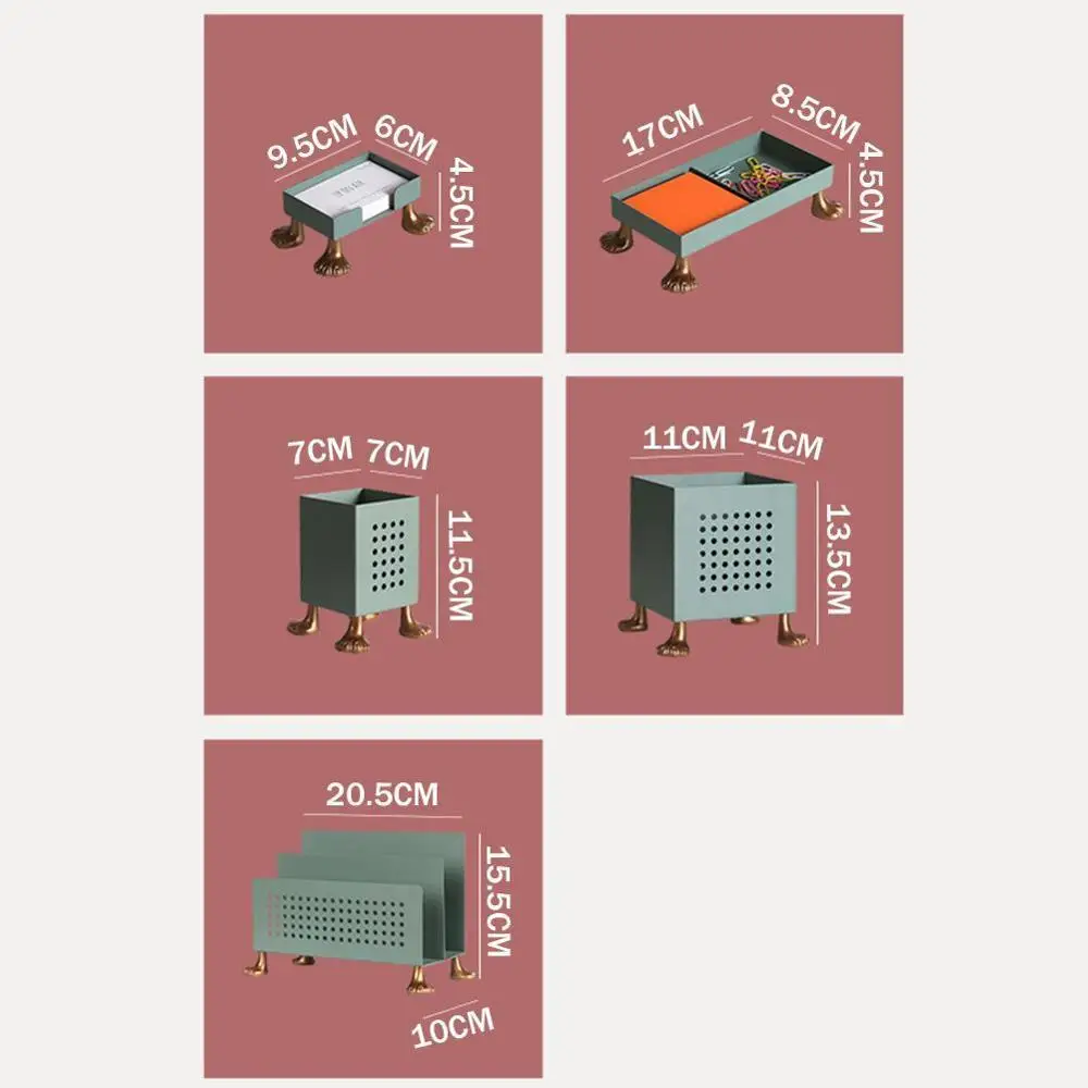 

Creative Organizer Desktop Office Storage Box Nordic Business Holder ins Container office Personalized Card Stationery Case E3E2