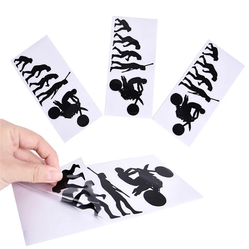 

Human Evolution Motorcycle Car Stickers Personalized Vinyl Reflective Decals