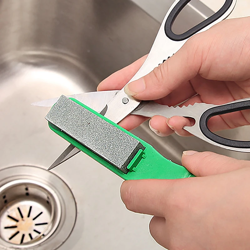 

justdolife Kitchen Sharpener Double Sided Sharpening Plate Non Slip Kitchen Sharpening Tool kitchen Knife holder whetstone