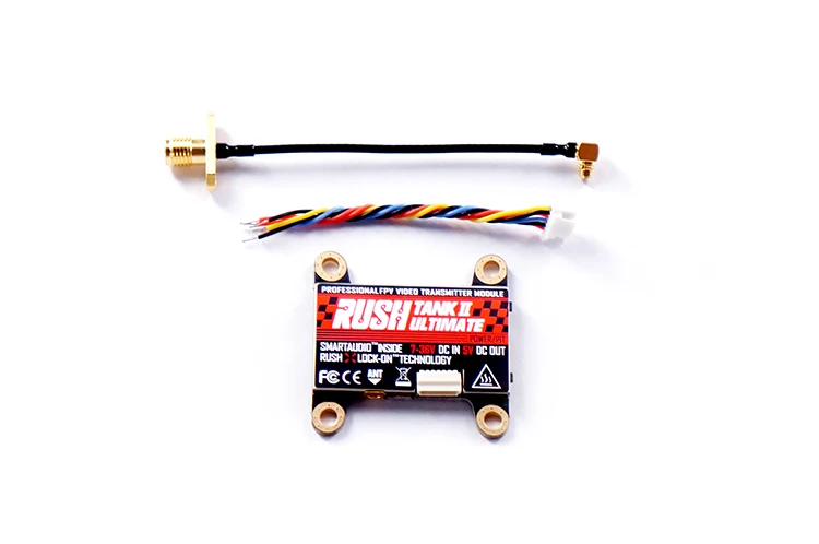 Резервуар RUSH VTX 5 8G 48CH 25mW/200mW/500mW/800mW переключаемый передатчик AV 7-25V RaceBand / LowRace