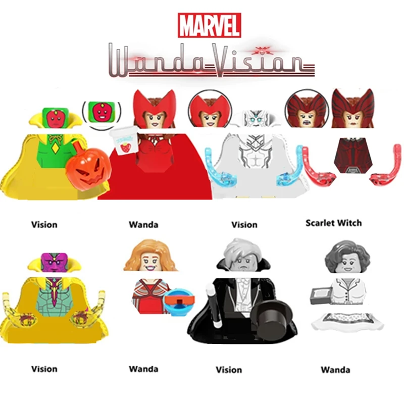 Marvel Мстители Черная Вдова Человек-паук Железный человек Локи Тор конструктор