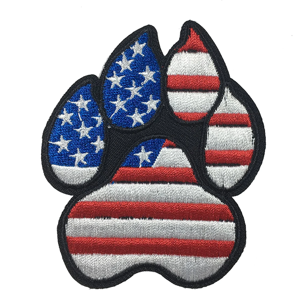 Lychee Life Dog Paw Print вышитые патчи разноцветные нашивки принадлежности ручной работы для пришивания на одежду сумки аксессуары