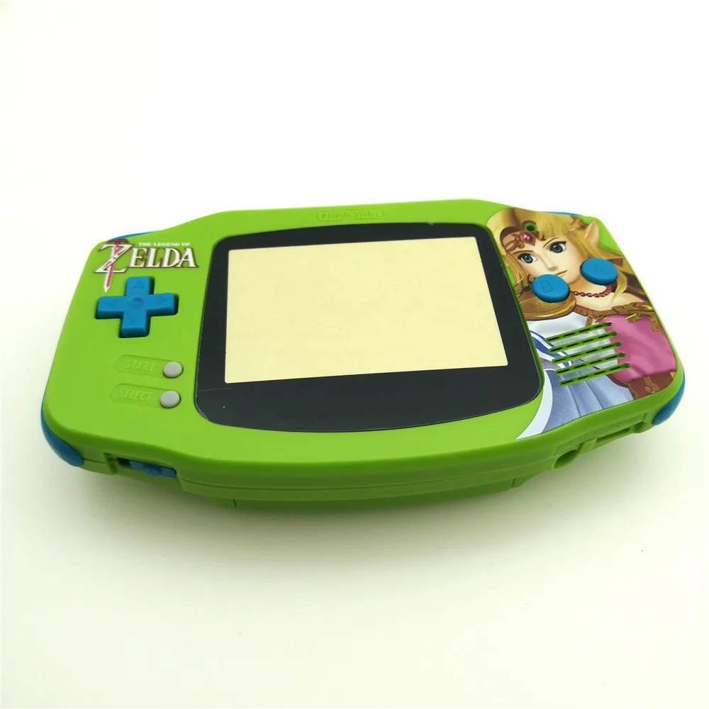 Green The Legend фигурка принцессы DIY Полный Корпус в сборе чехол с резиновыми кнопками для Gameboy Advance Игровая приставка GBA - Цвет: Green
