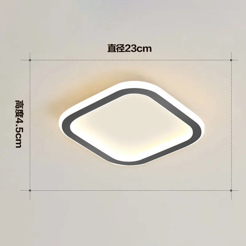 

Светильник для прохода, коридора, коридора, входного света, простой современный скандинавский светодиодный потолочный квадратный светильник для крыльца, супер яркий светильник для балкона