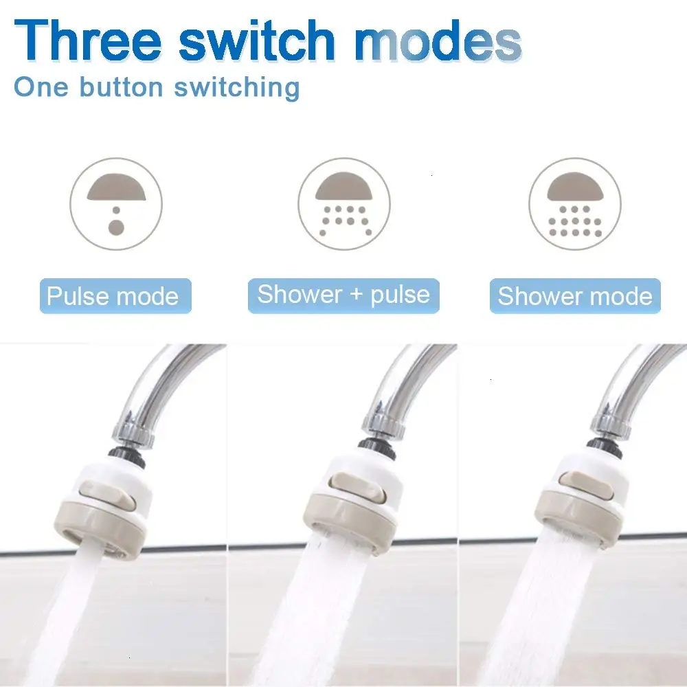 3 Режимы работы крана аэратор для экономии воды высокой Давление