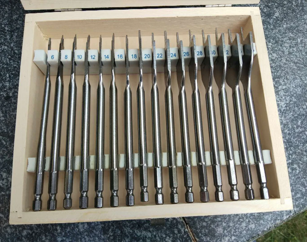 

16 шт. 6-38 мм наборы инструментов для деревообработки прочные плоские сверла из высокоуглеродистой стали плоские лопаточные сверла инструменты по дереву сверло
