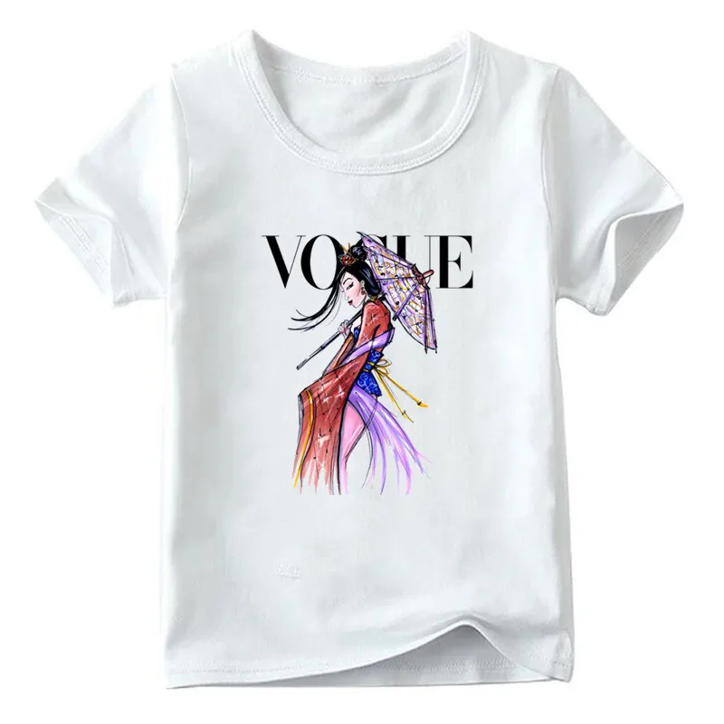 10 Fashion Family Matching Clothes Outfits Look Mother Daughter VOGUE Princess Tshirt Clothing Mommy and Me Family Look T-shirt - Цвет: 10