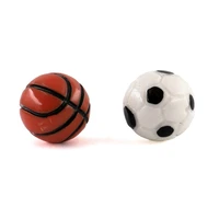 1pcs 112 dollhouse miniature accessories mini resin football basketball simulation model toys for doll house decoration