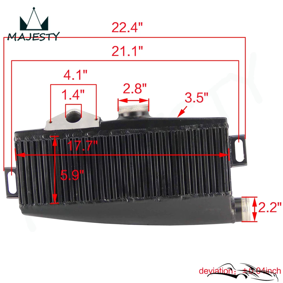 Высокопроизводительный кулер с верхним креплением подходит для S * ubaru Impreza WRX/STI 2