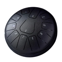 steel tongue drum 6 inch 11 notes steel tongue drum percussion instrument ultra wide range harmonic tank drum hand pan drum