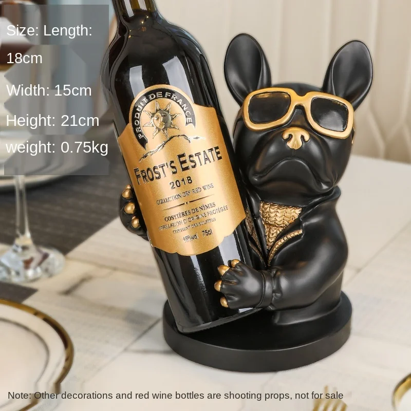 

Red Wine Rack Set Pieces Modern Light Luxury High-end Living Room Table Set Pieces European Creative Wine Cabinet Decoration