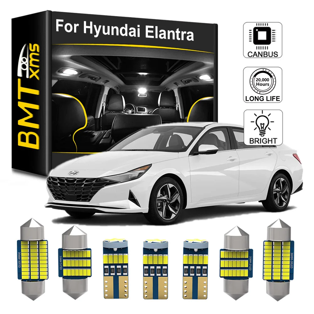 

Car LED Interior Light For Hyundai Avante Elantra XD HD MD UD AD CN7 2009 2010 2011 2012 2013 2014 2015 2016 2017 2018 2019 2020