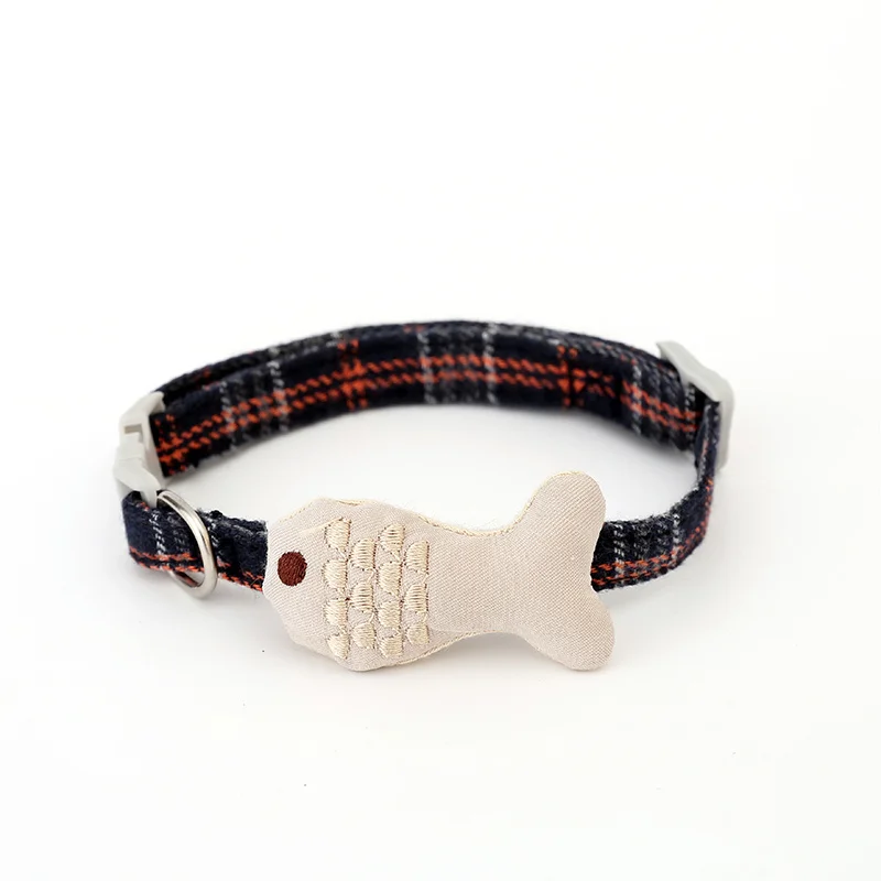 Мягкий рыбный дизайн воротник кошка анти микросхема однотонные и безопасные