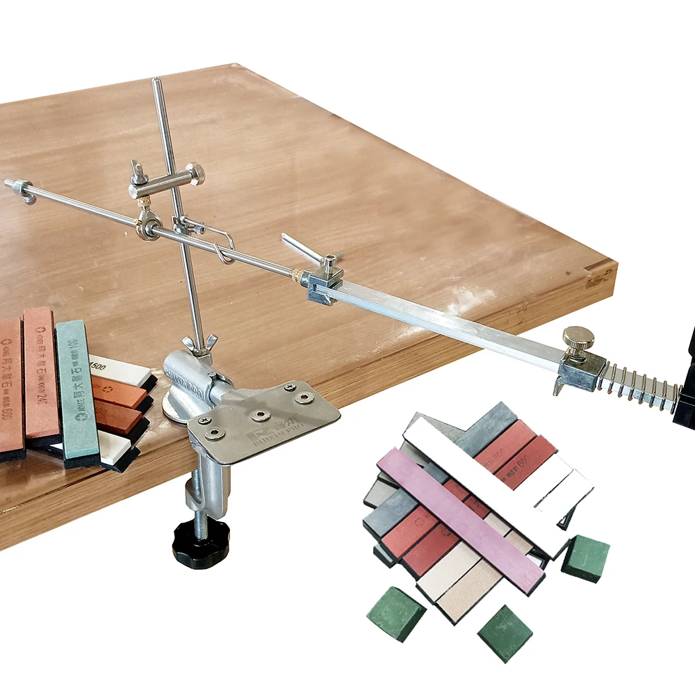 

180 degree New knife sharpener with No backlash Hinge and hook fixed angle sharpener diamond bar whetstone 180 degree whirling