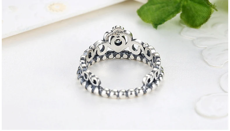 CodeMonkey 925 Sterling Silver Ring For Women My Princess Queen Crown Stackable Ring Dropshipping Jewelry R7110