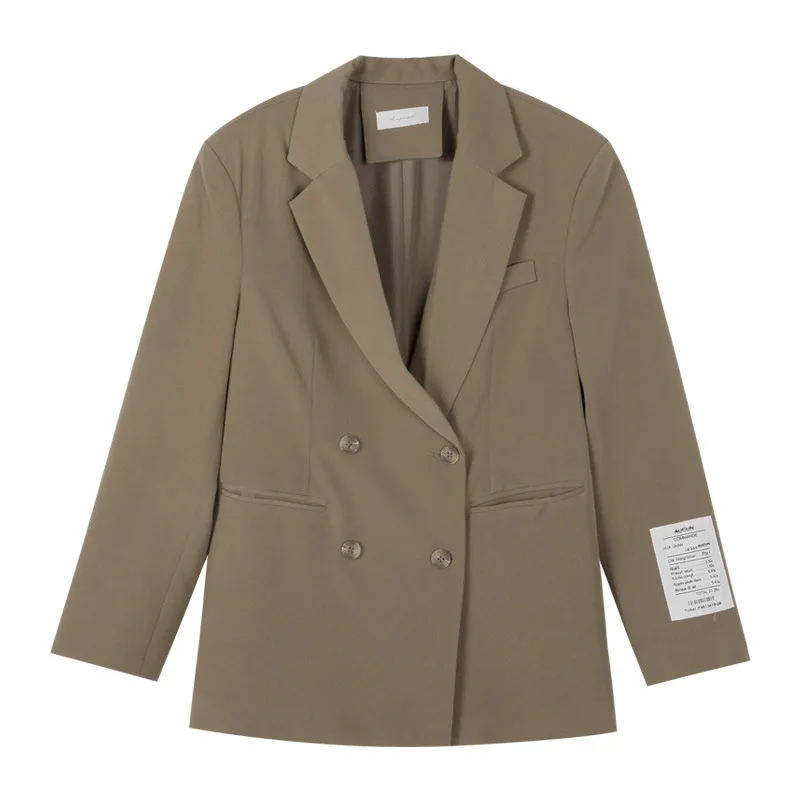 

Shoulder Pad Suit Coat Women's 2021 Spring Korean Loose Thin Suit Coat Women Fall Blazers Women Suit