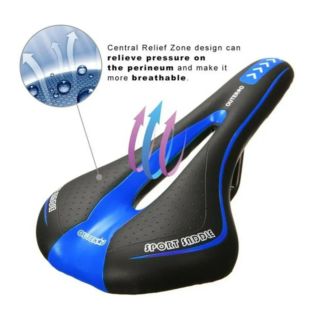 

MTB Saddle Cushion Bicycle Accessories PU Extra Soft Bicycle Hollow Saddle Cycling Road Mountain Bike Seat Bicycle Hot sales