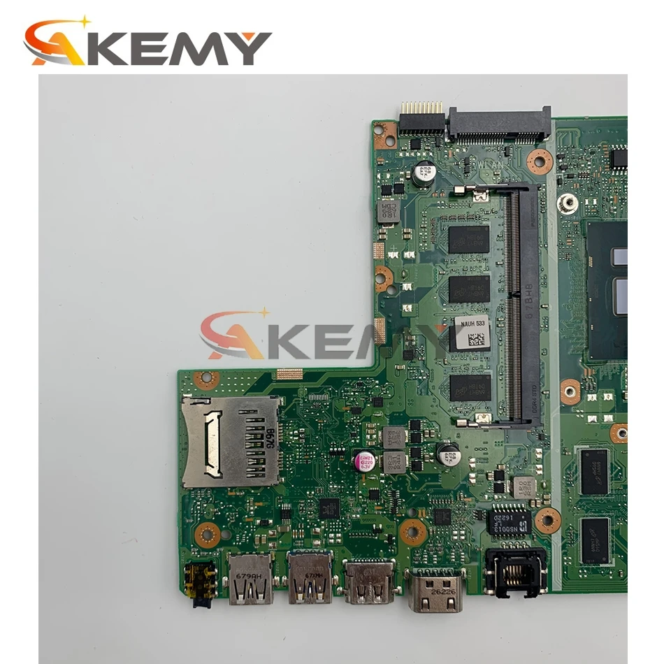 Akemy X541UV Материнская плата для ноутбука ASUS VivoBook A541UV X541U оригинальная основная плата 4 ГБ ОЗУ, I7-7500U GT920M (интерфейс Pin)