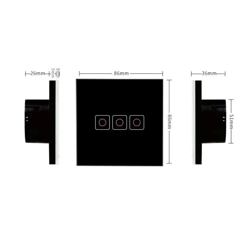 Стандарт ЕС беспроводной пульт дистанционного управления 220 В 1 банда умный