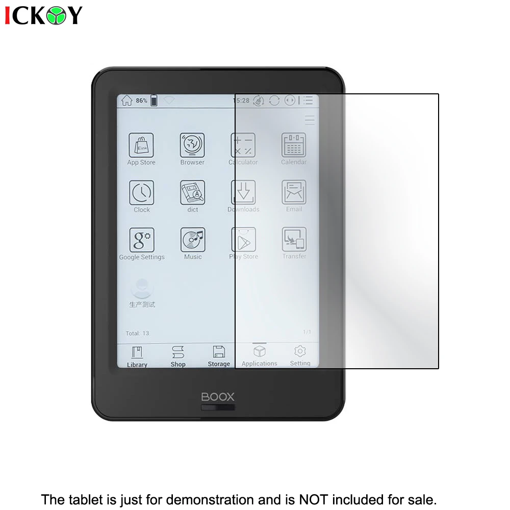 Матовая/прозрачная защитная пленка для ЖК экрана 2 шт. против царапин ONYX BOOX POKE PRO 6