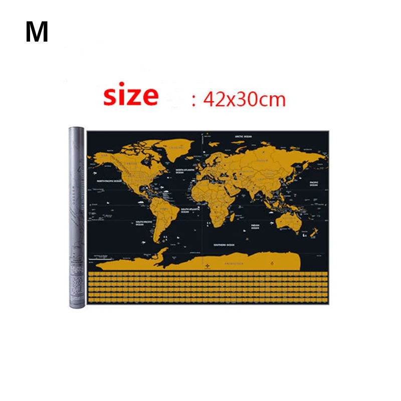 

1pc Flag Version World Map 42x30cm Decorative Wall Poster For Students' Teaching Equipment Decoration Wall Stickers Map