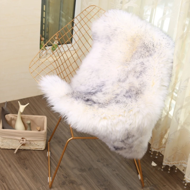 1 шт. меховой искусственный овчина ворсистый ковер для спальни гостиной кожа мех