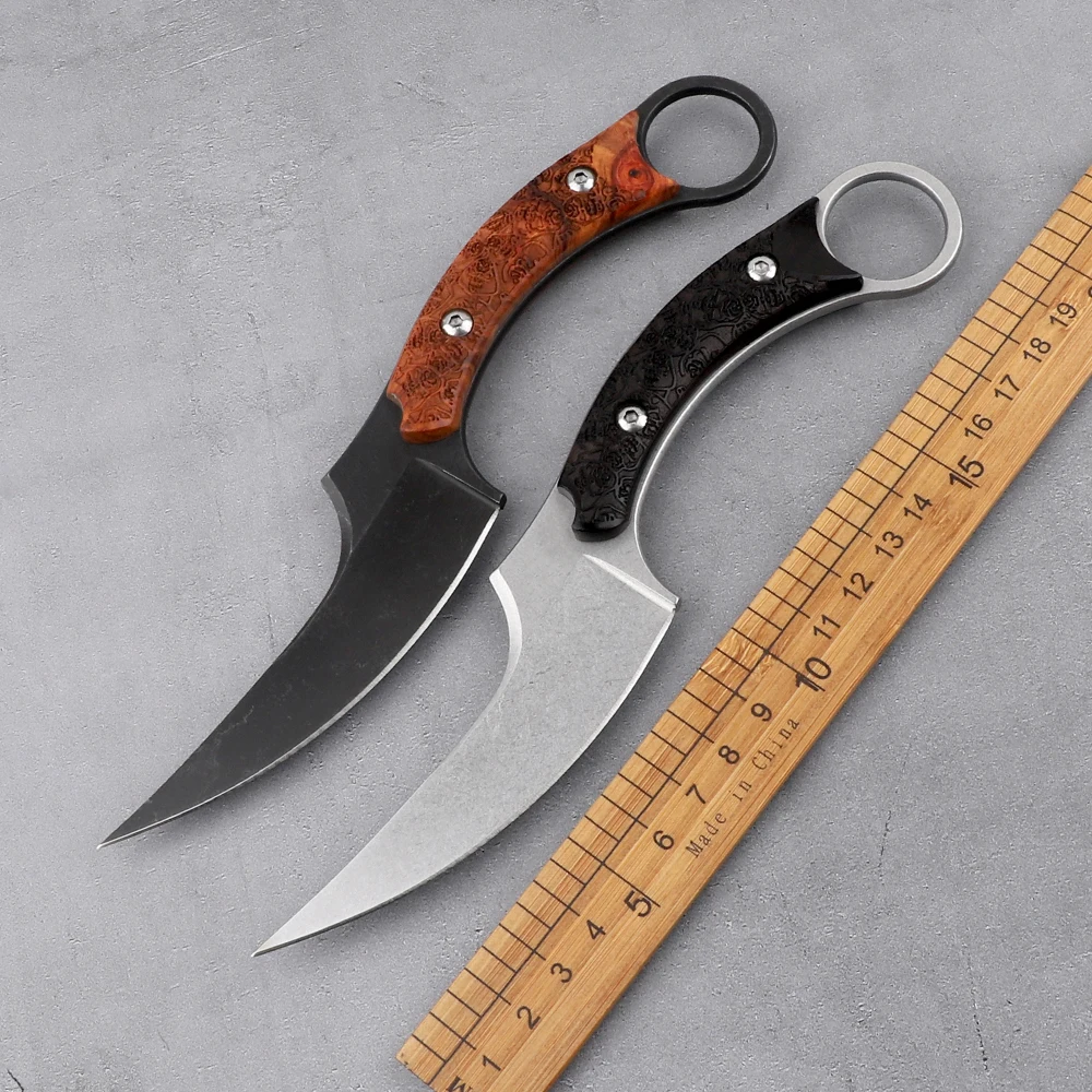 Тактический нож для выживания на природе кемпинга спасения керамбит 440C