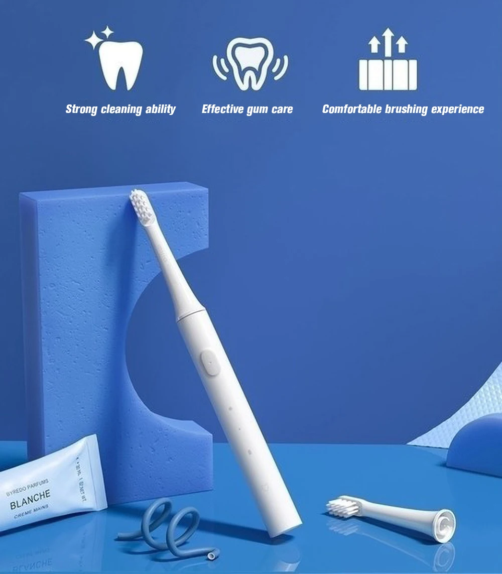 

Xiaomi Mijia T100 Sonic Electric Toothbrush Mi Smart Slim Toothbrush Usb Charging Ipx7 Waterproof For Men And Women