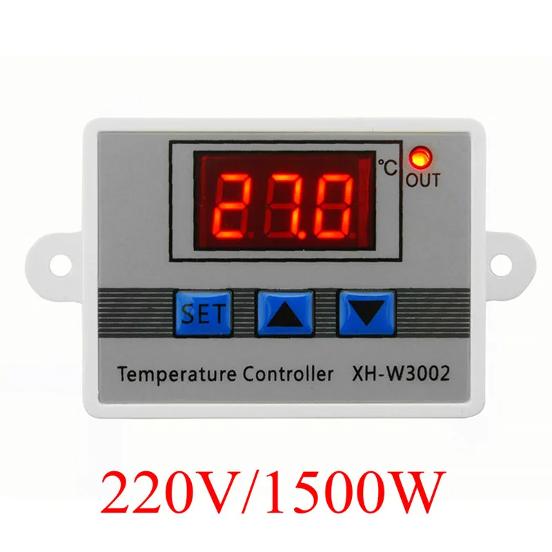 220V 2200W W3002 220 в 12 В 24 в цифровой регулятор температуры Термостат терморегулятор инкубатор для аквариума водонагреватель регулятор температуры - Цвет: 220V 2200W