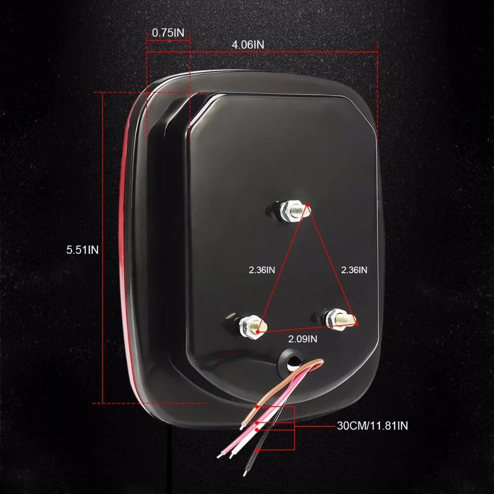 Светодиодный задний фонарь стоп сигнал для заднего хода номерного знака Jee p Wra ngler